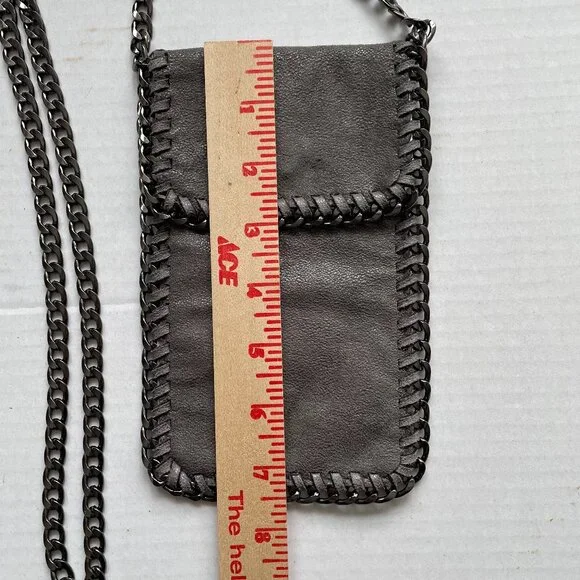 Grey vegan Stella McCartney Falabella style Pouch crossbody - Picture 9 of 10